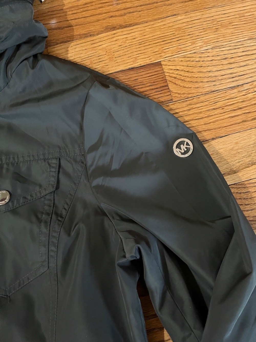 Michael Kors Green Hooded Utility Anorak Jacket - Picture 2 of 9